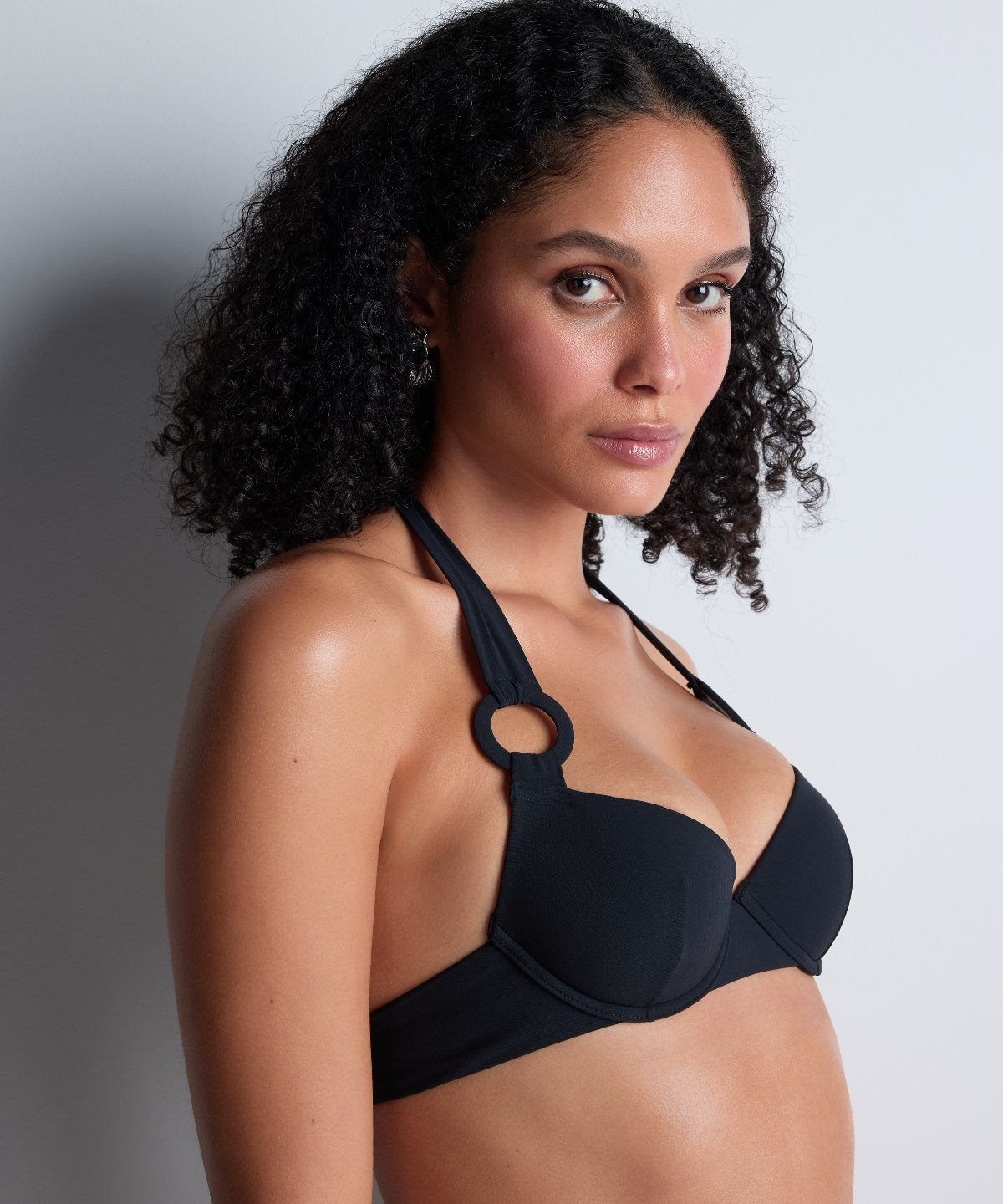 Haut de maillot de bain push-up à coques Summer Essence Noir
