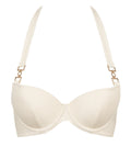 Shimmering Waters Haut de maillot de bain Push-up coques Golden White