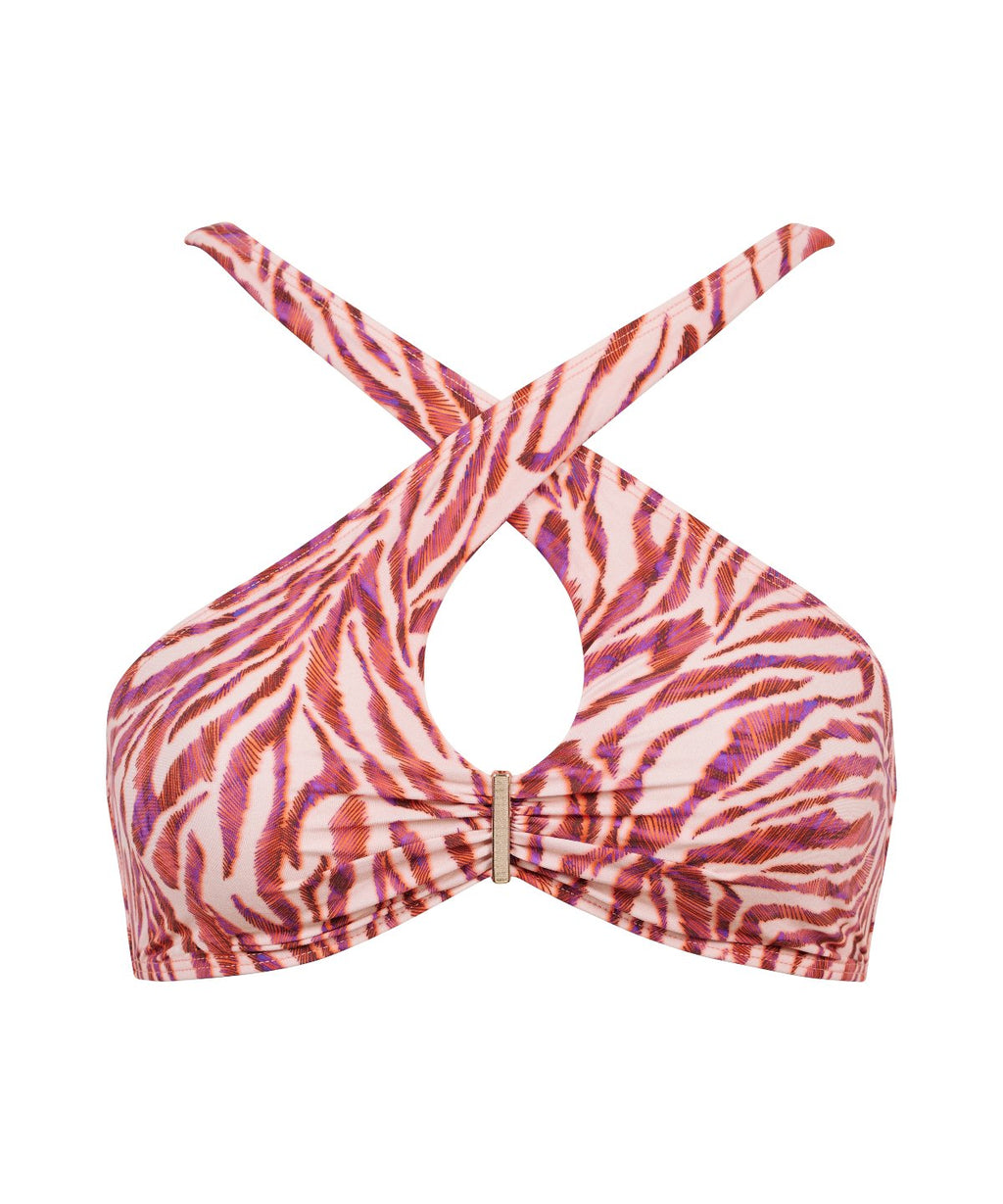 Feline Energy Haut de maillot de bain Brassière Pink Tiger
