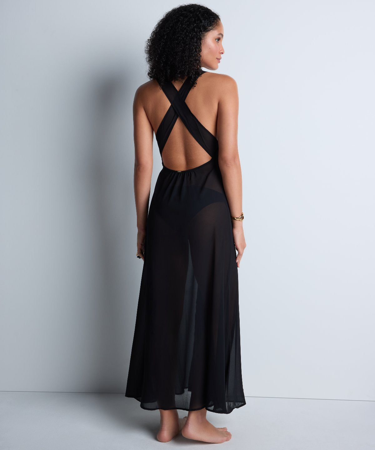 Robe de plage Beach Walk noire