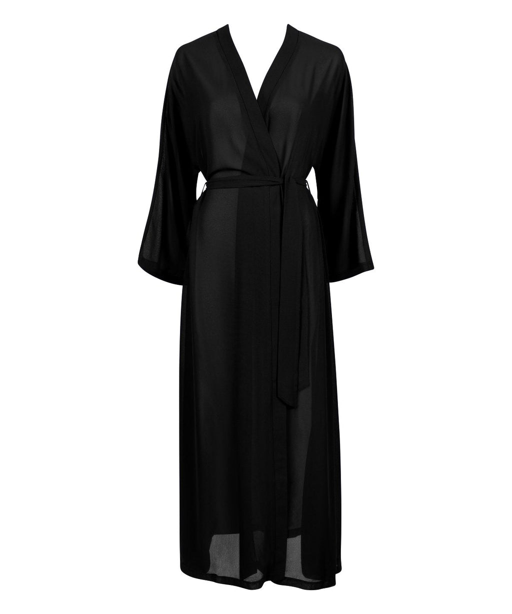 Kimono de plage noir