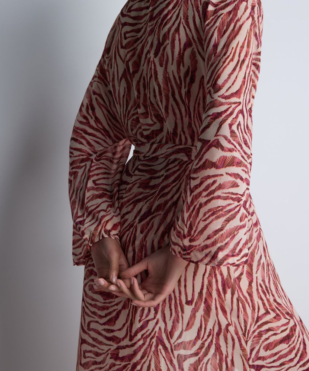 Kimono Tigre Rose Balade sur la Plage