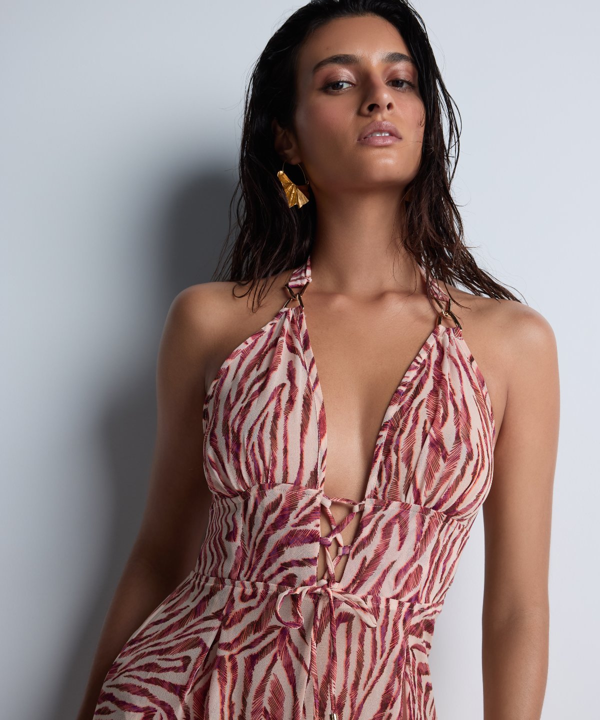 Beach Walk Combinaison-pantalon Rose Tigre
