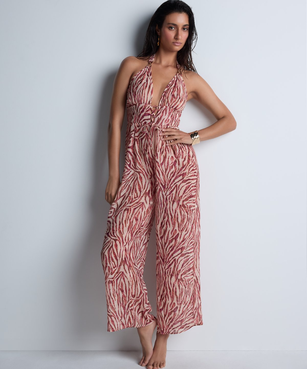 Beach Walk Combinaison-pantalon Rose Tigre