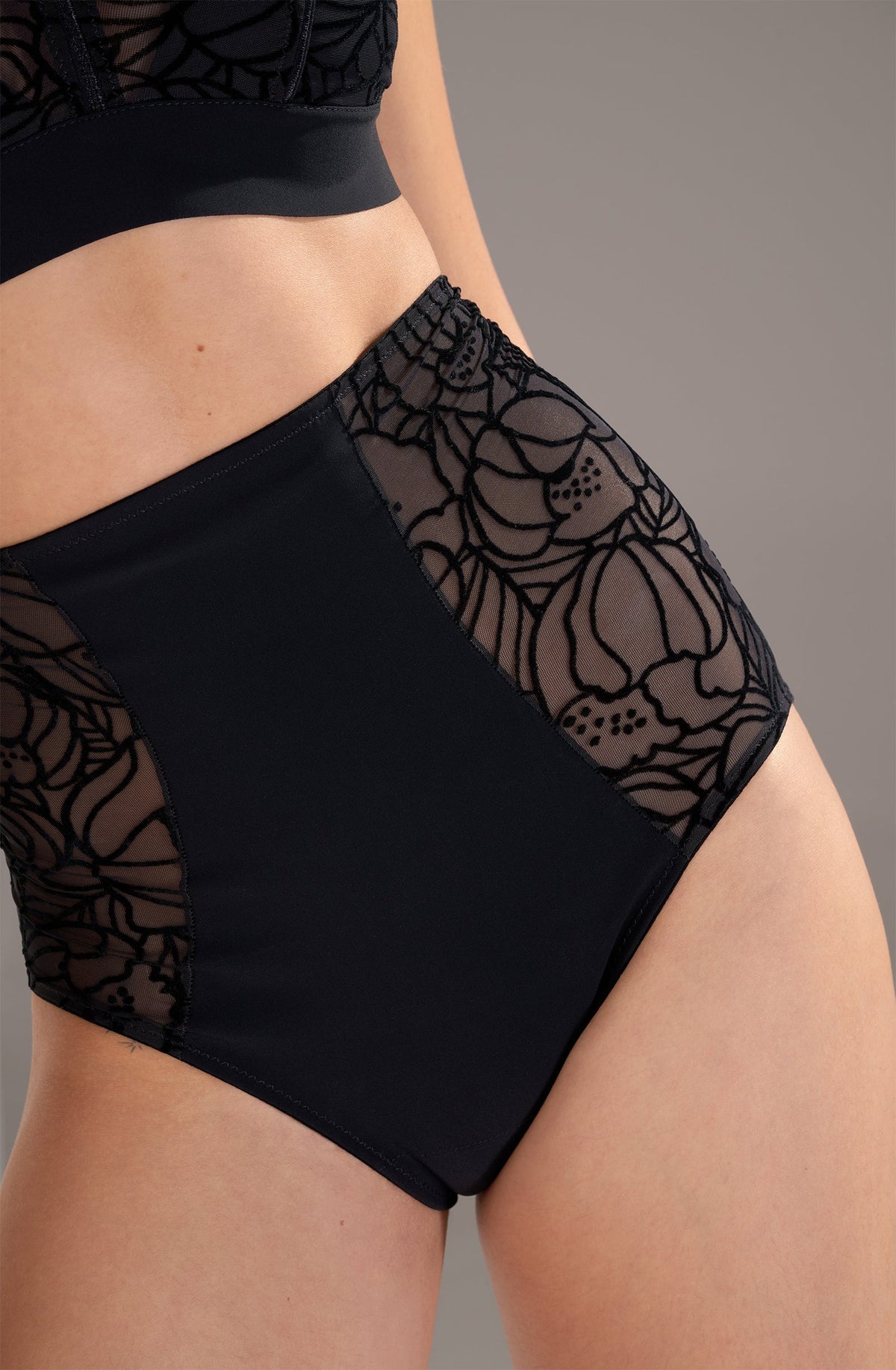 nel High-waisted flocked tulle bottoms
