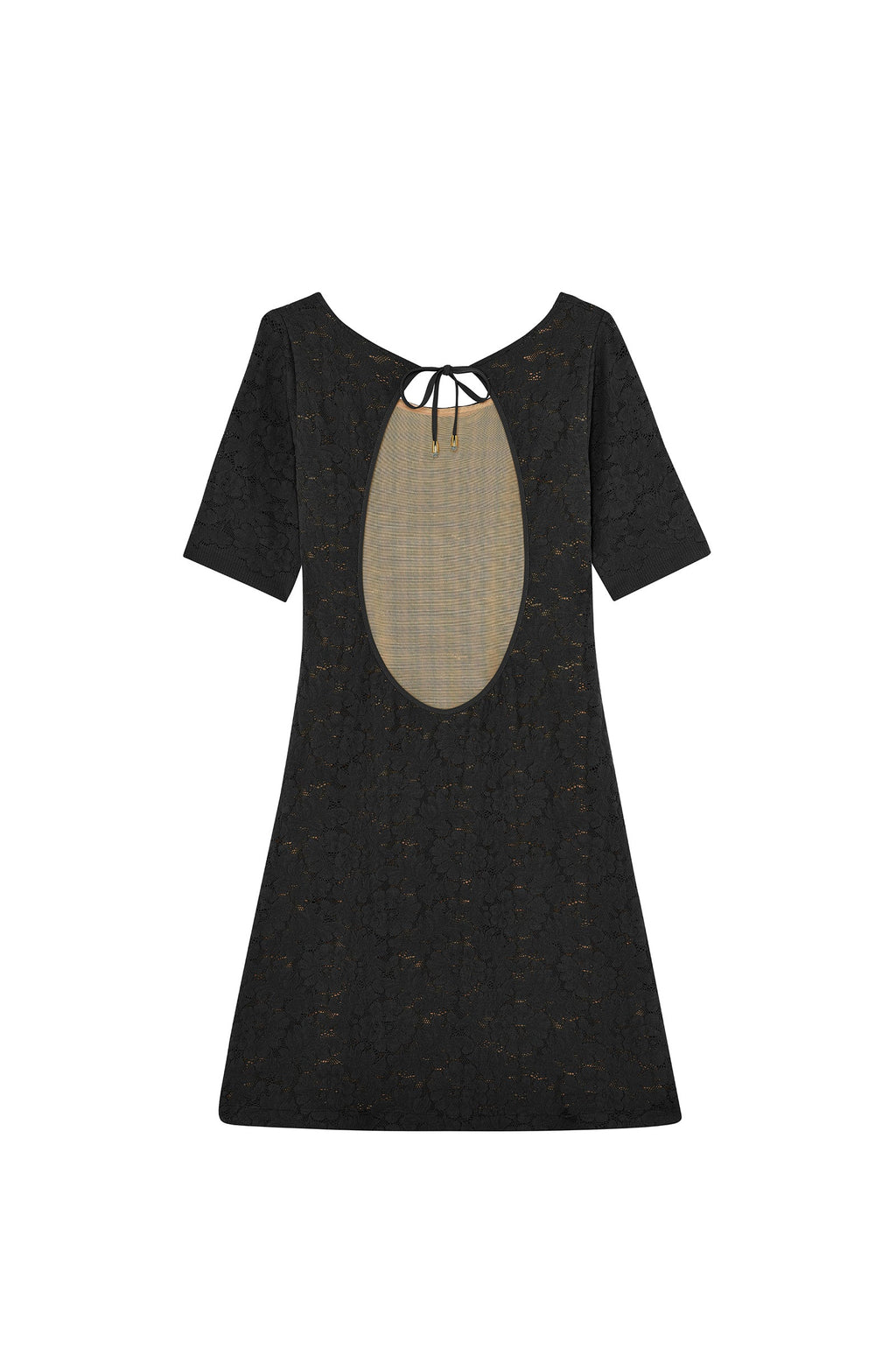 ronda Black open back dress