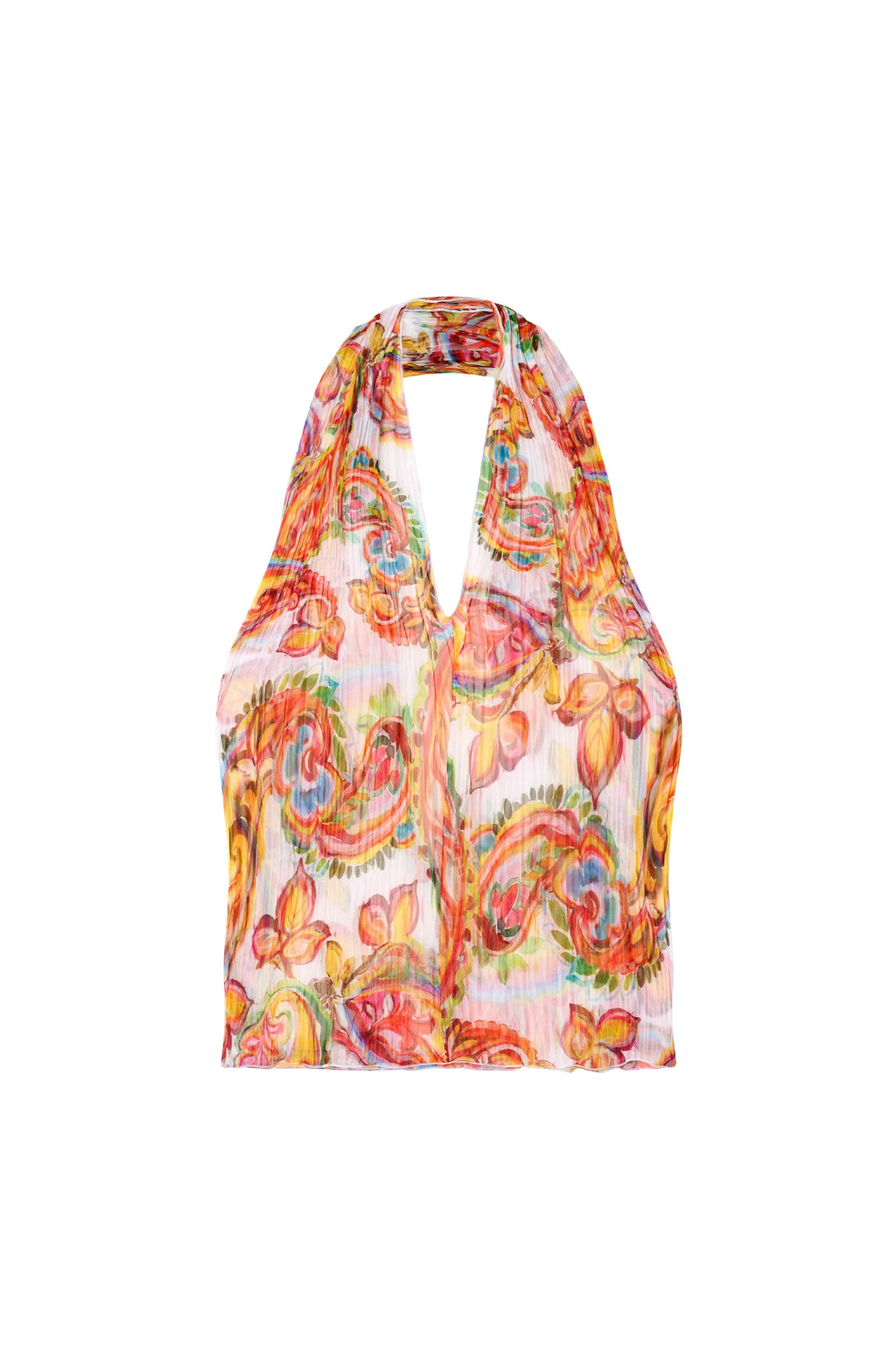 carla Printed backless top PAISLEY