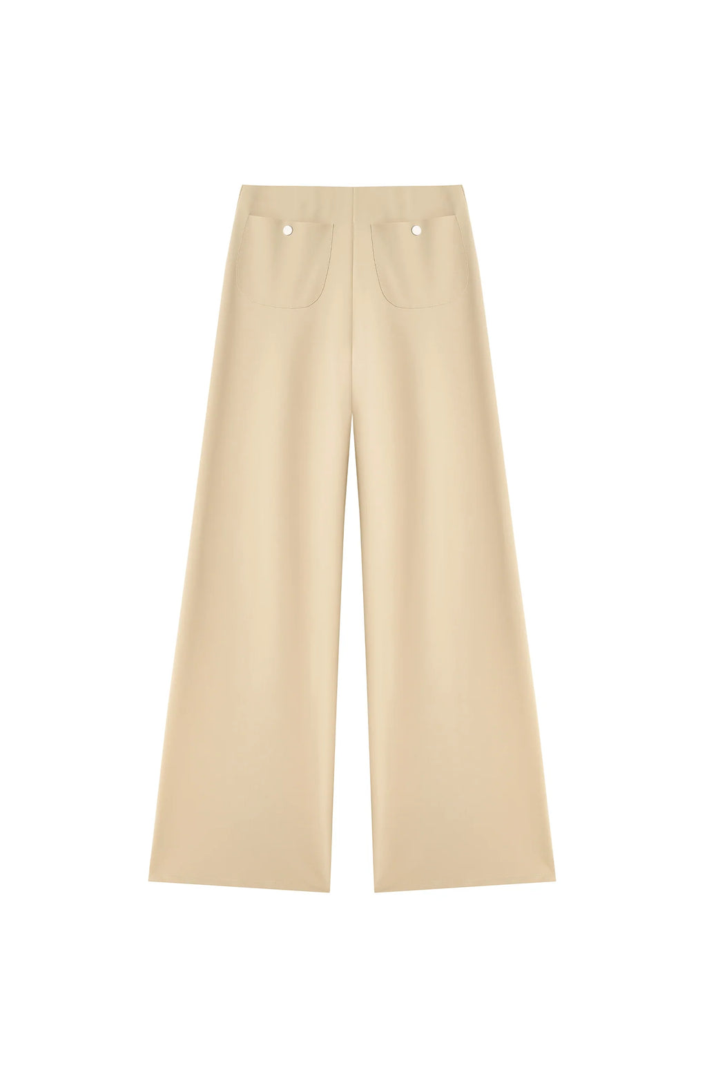 fionha Sand high-waisted wide-leg pants