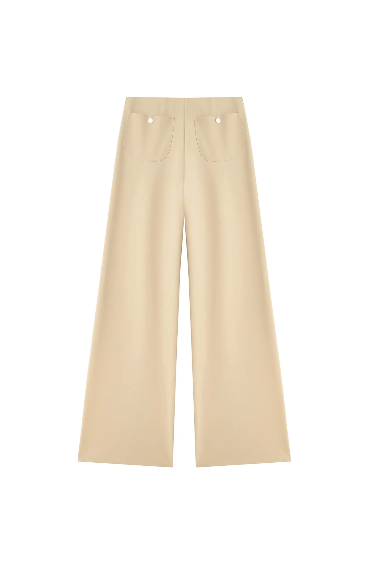 fionha Sand high-waisted wide-leg pants