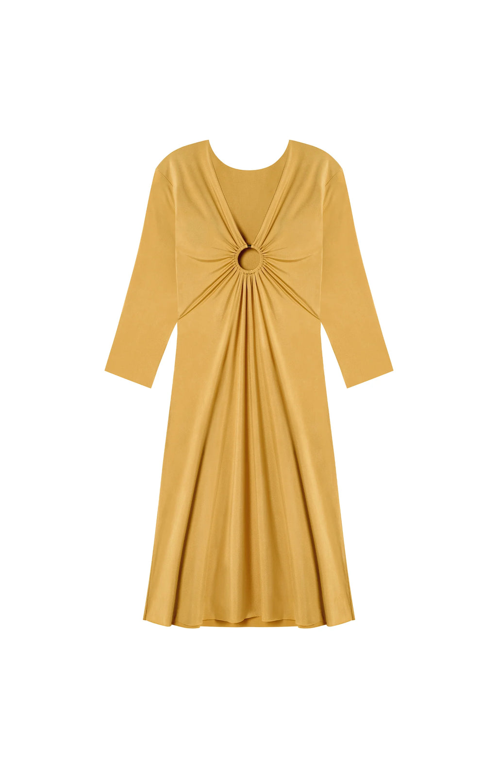 Robe courte Milie bleu marine à manches 3/4