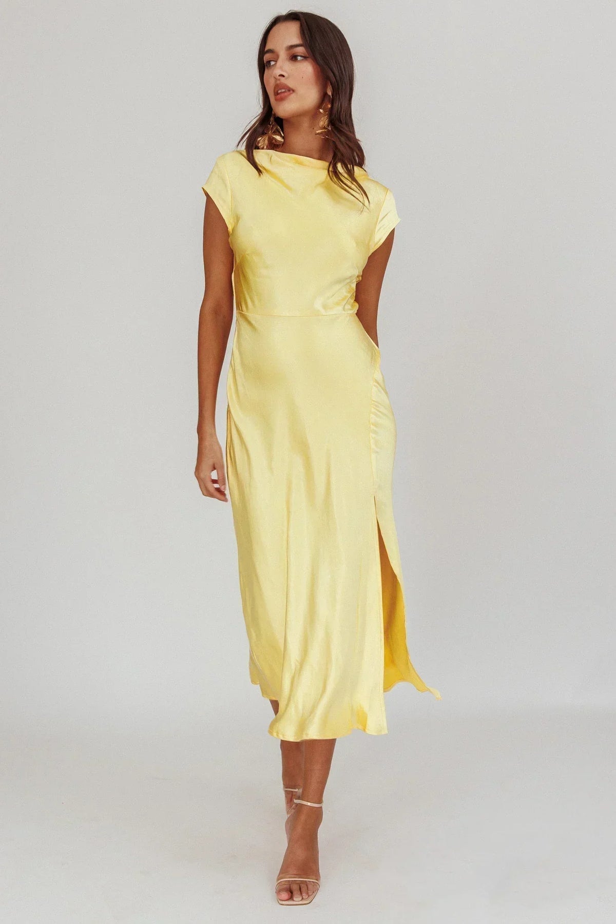 Robe midi Lucinda Butter à dos torsadé