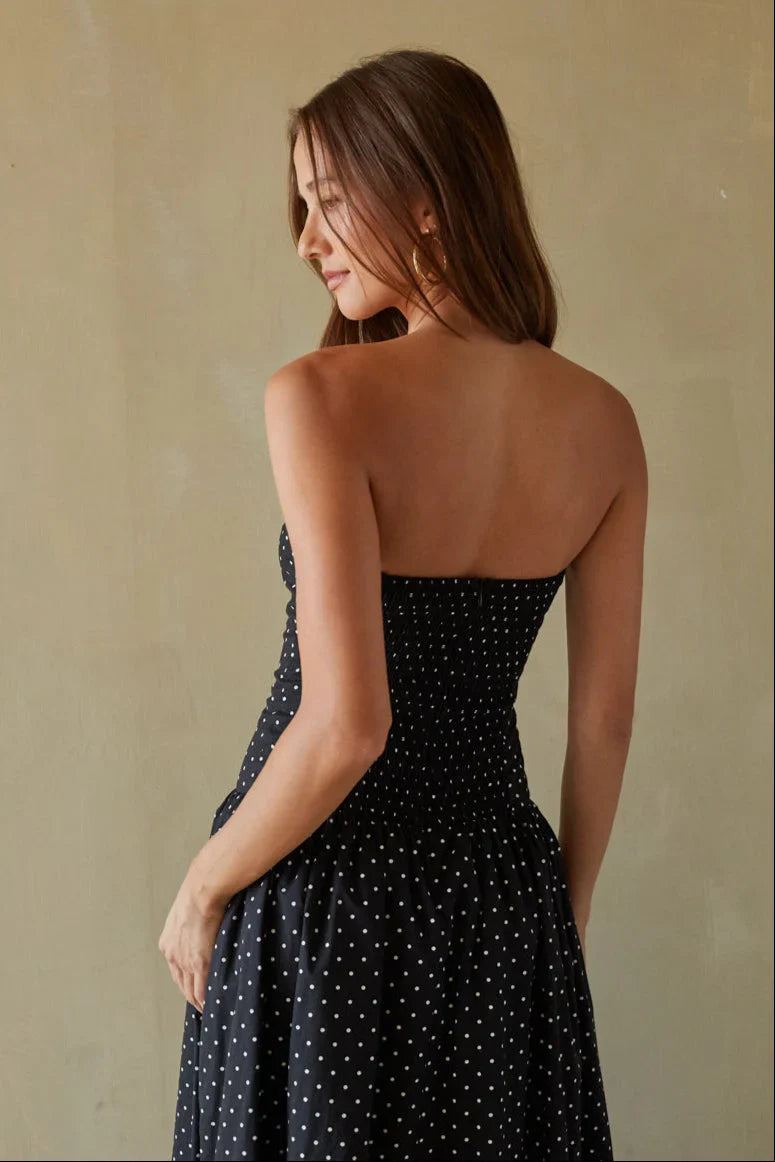 Robe midi Joey à pois