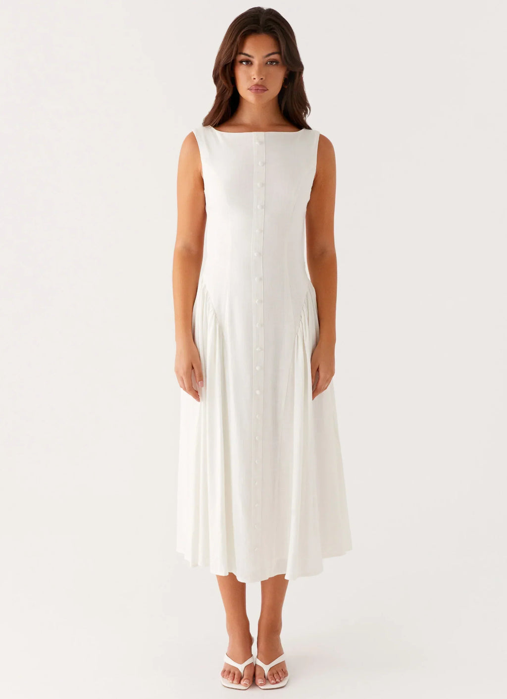 Robe Midi Maylah - Blanc