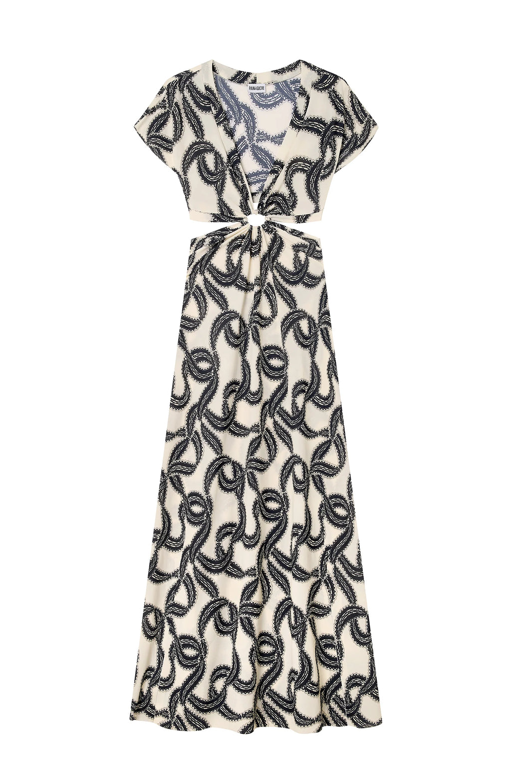 Robe longue dorée Rislene