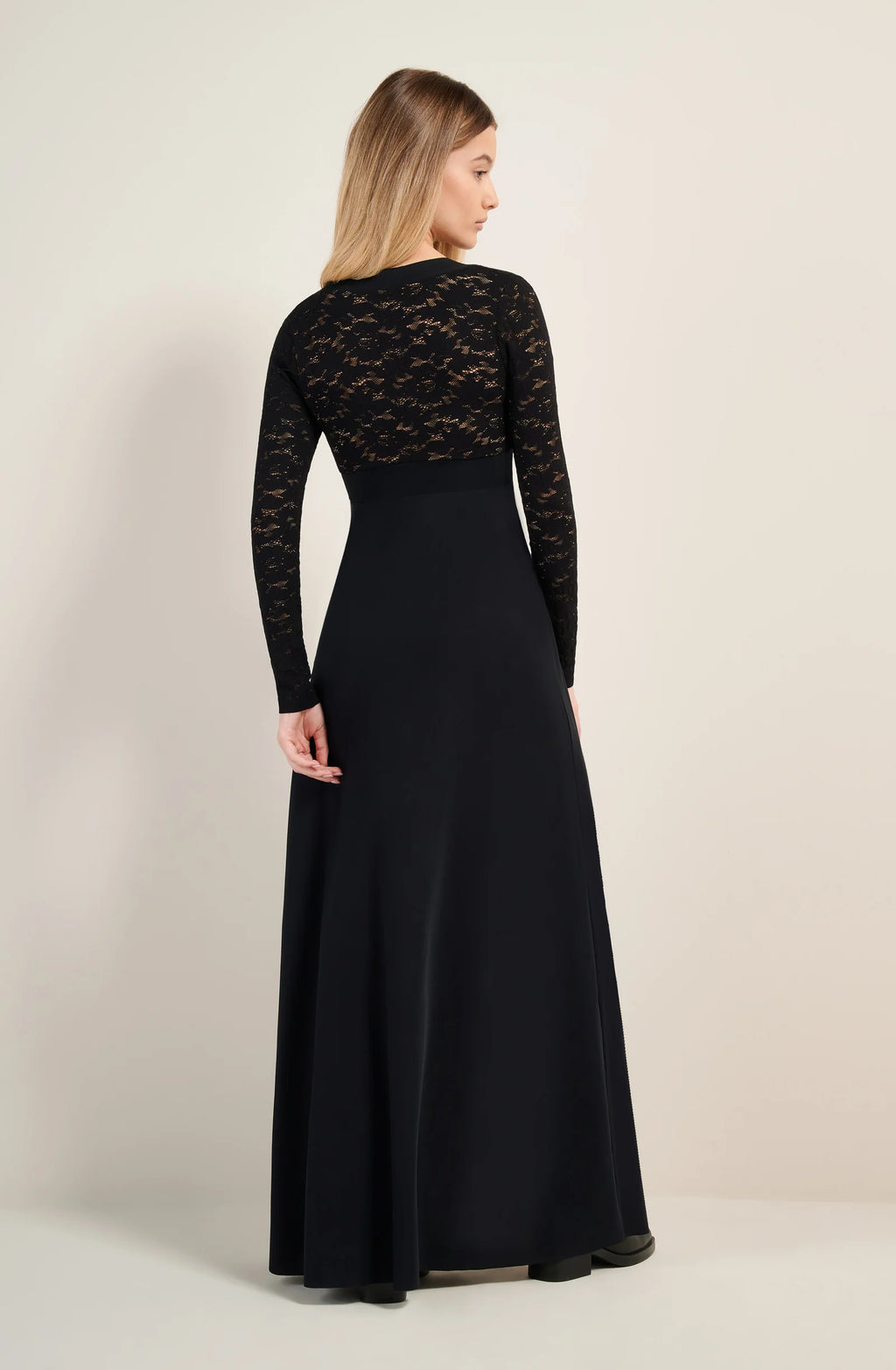 vanao Long black lace dress