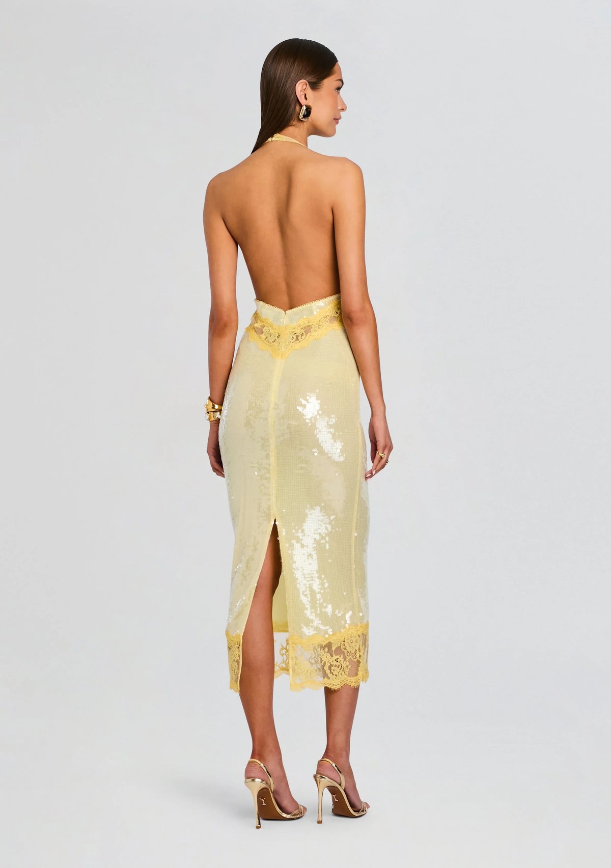 Robe en dentelle et sequins Vicky