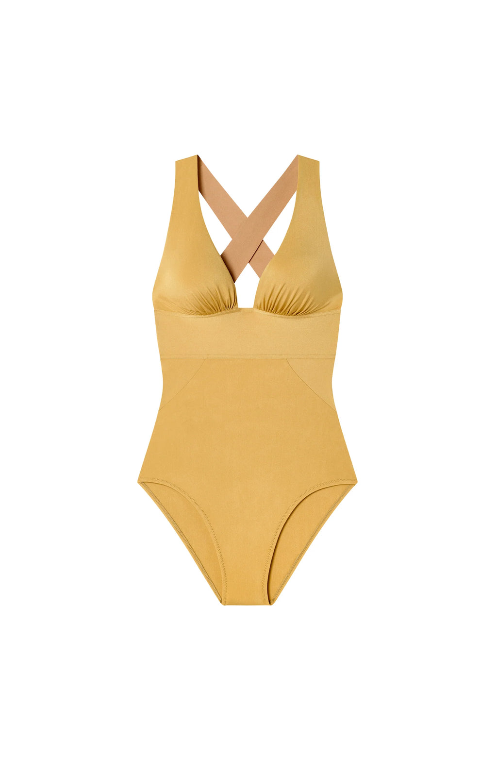capri Black back-crossed swimsuit