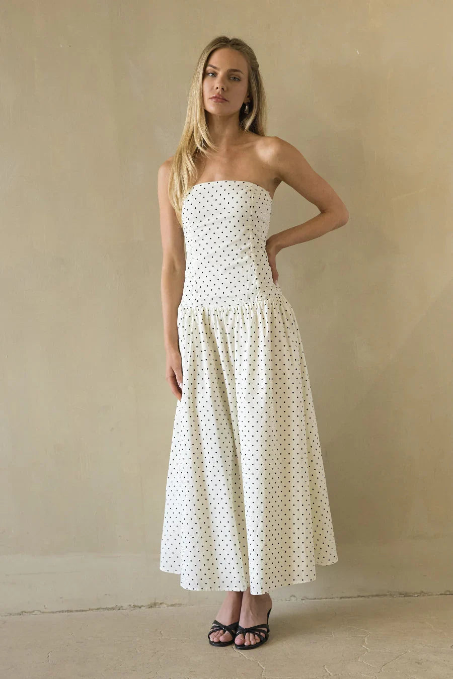Robe midi Joey à pois