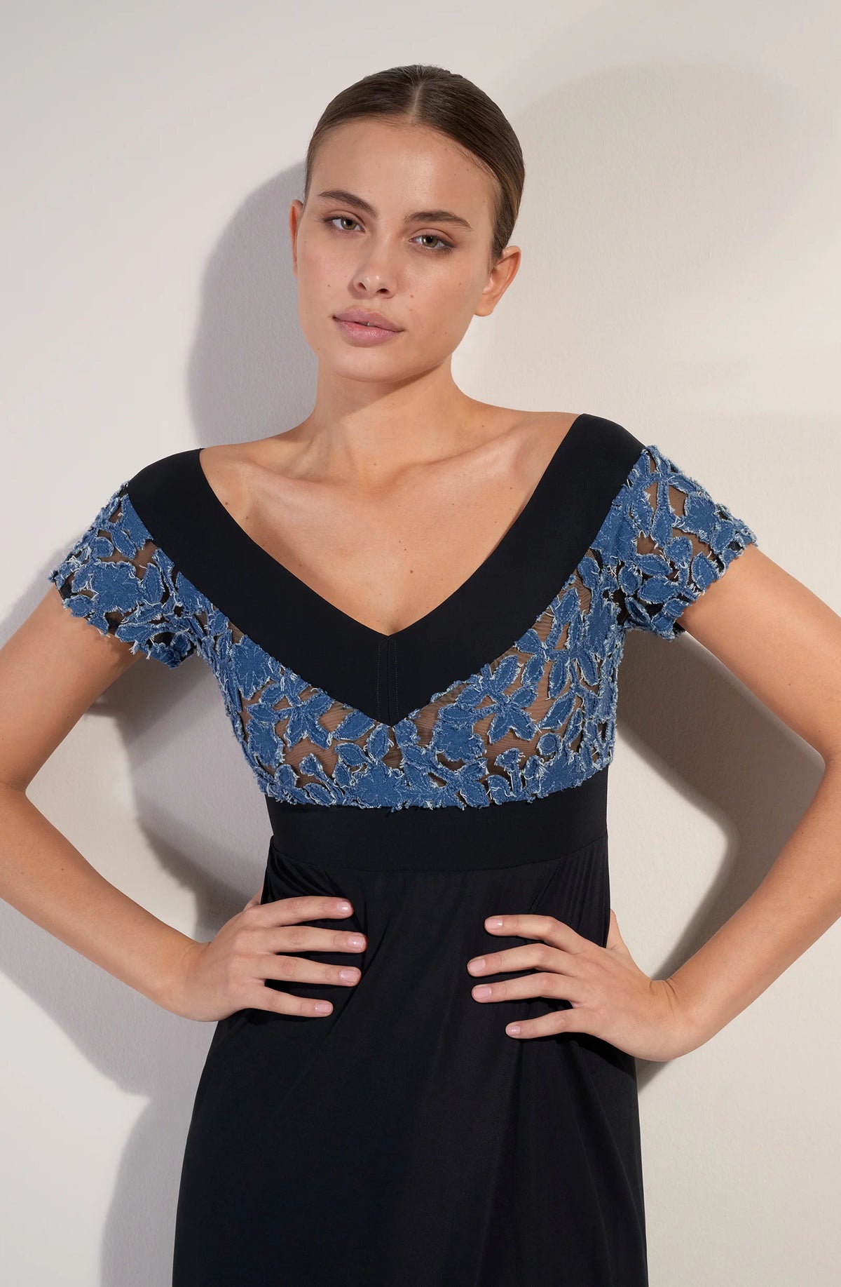 rufine Long jean wallet dress