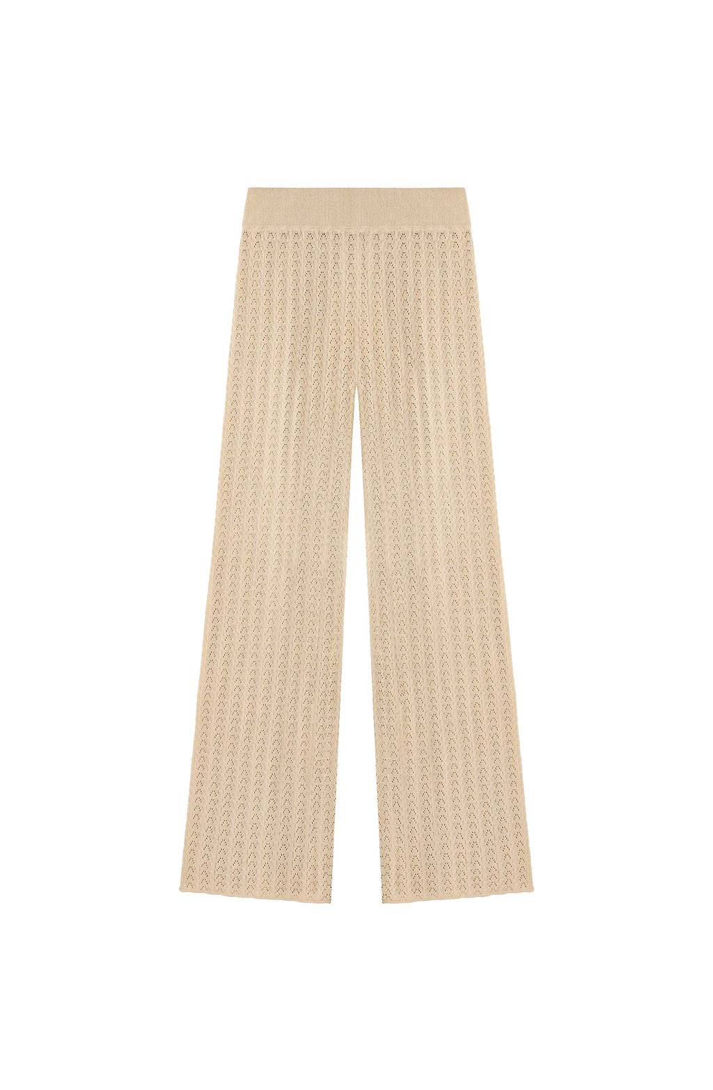 Pantalon en maille beige issa