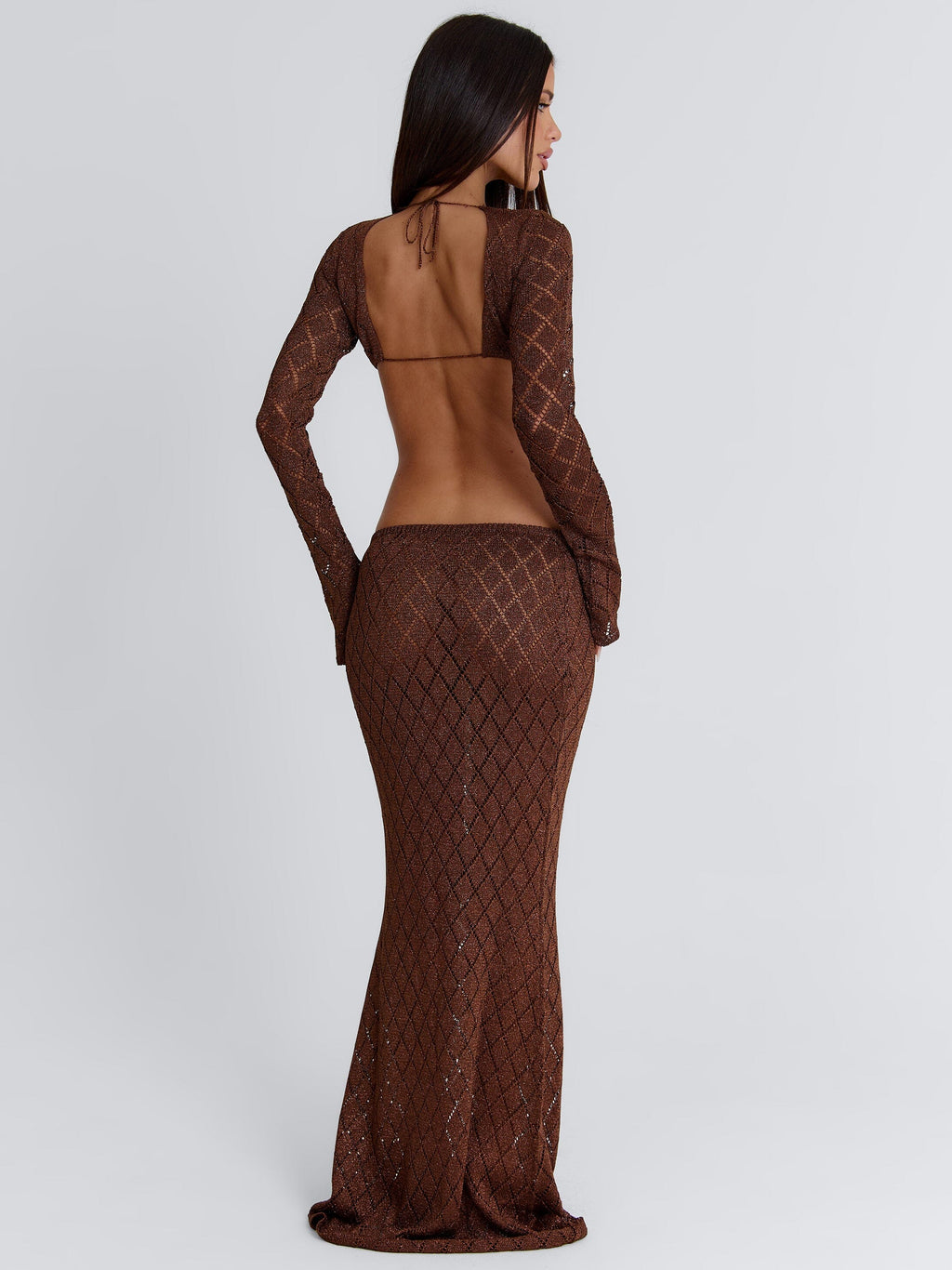 Jupe longue Siera bronze