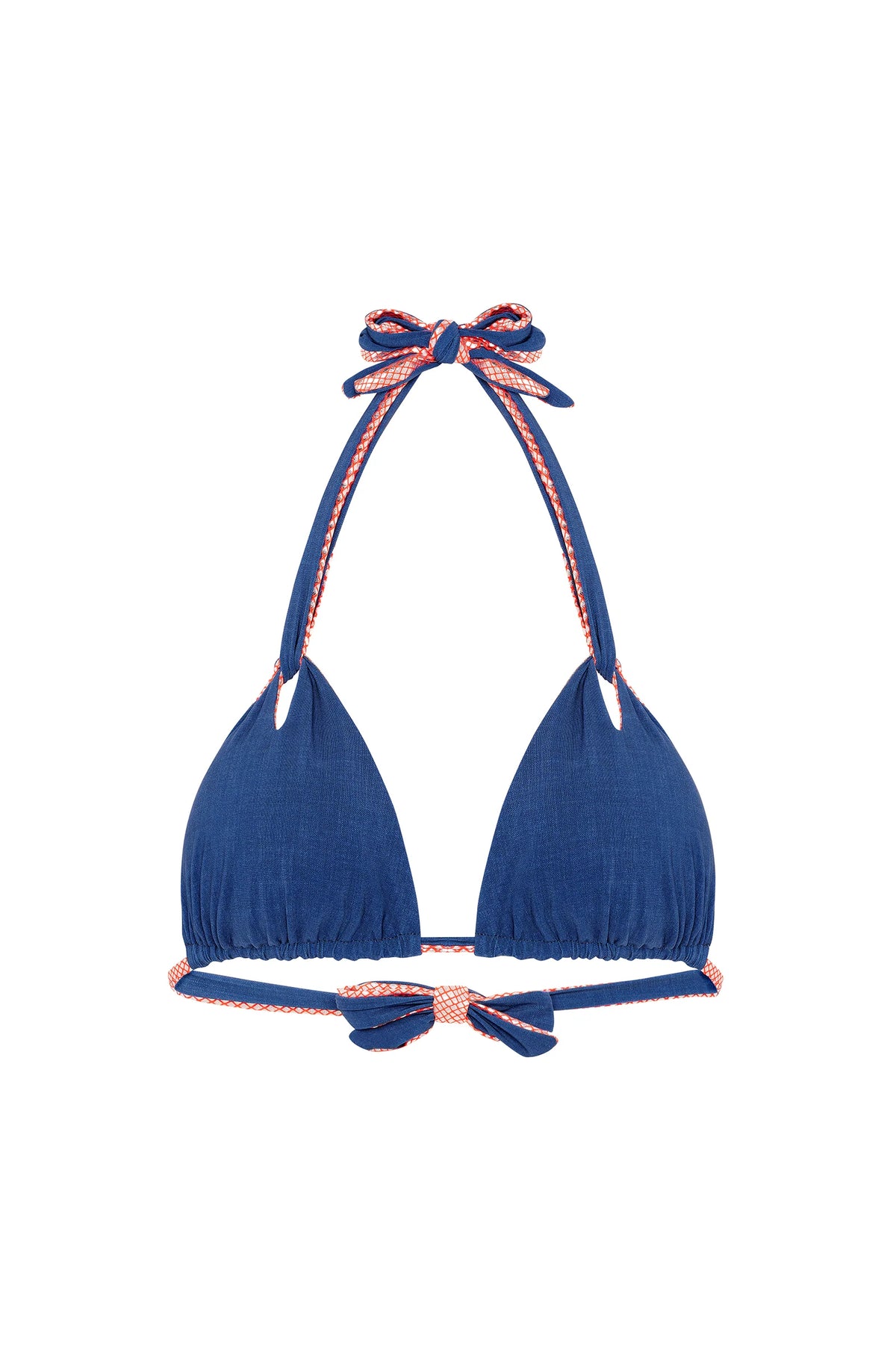 ilari Printed bikini top tied at the back