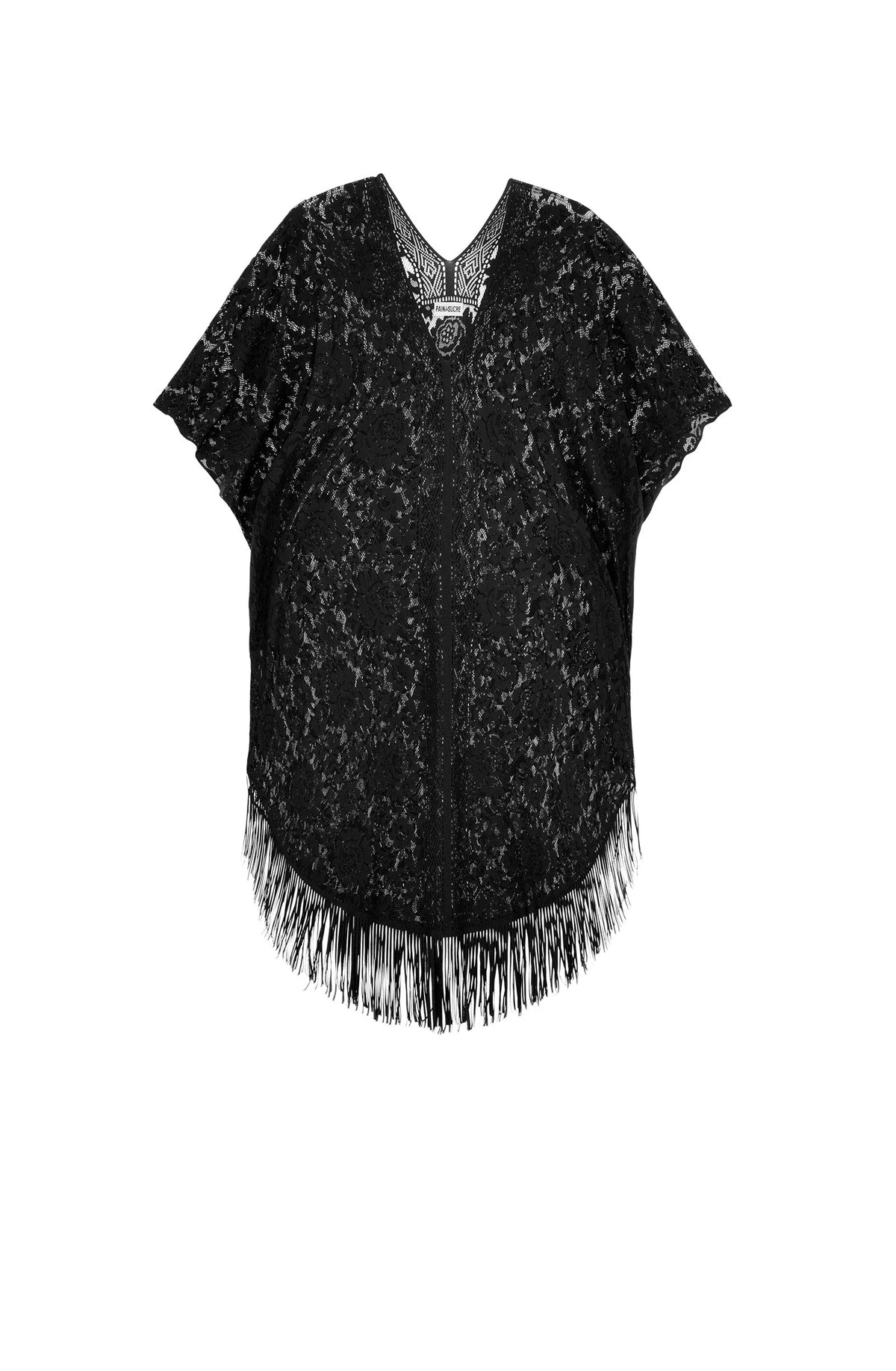 jesse Black lace poncho tunic