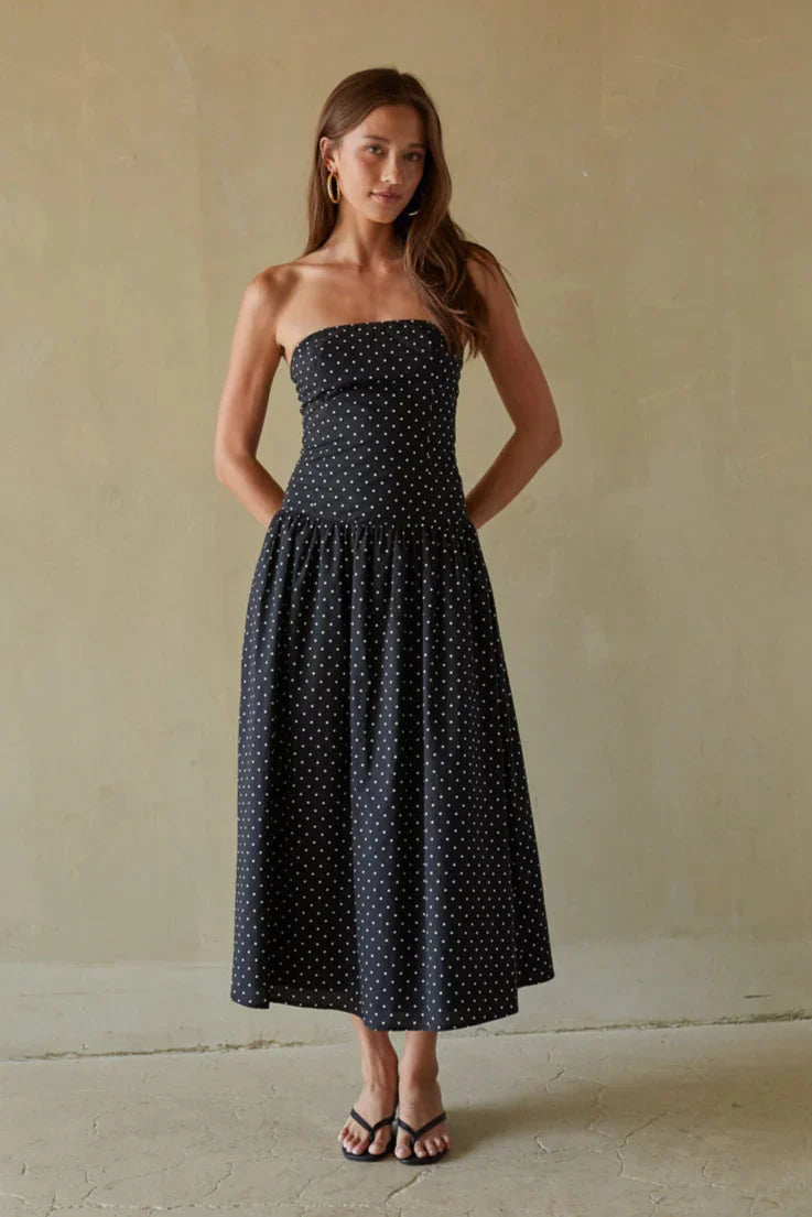 Robe midi Joey à pois