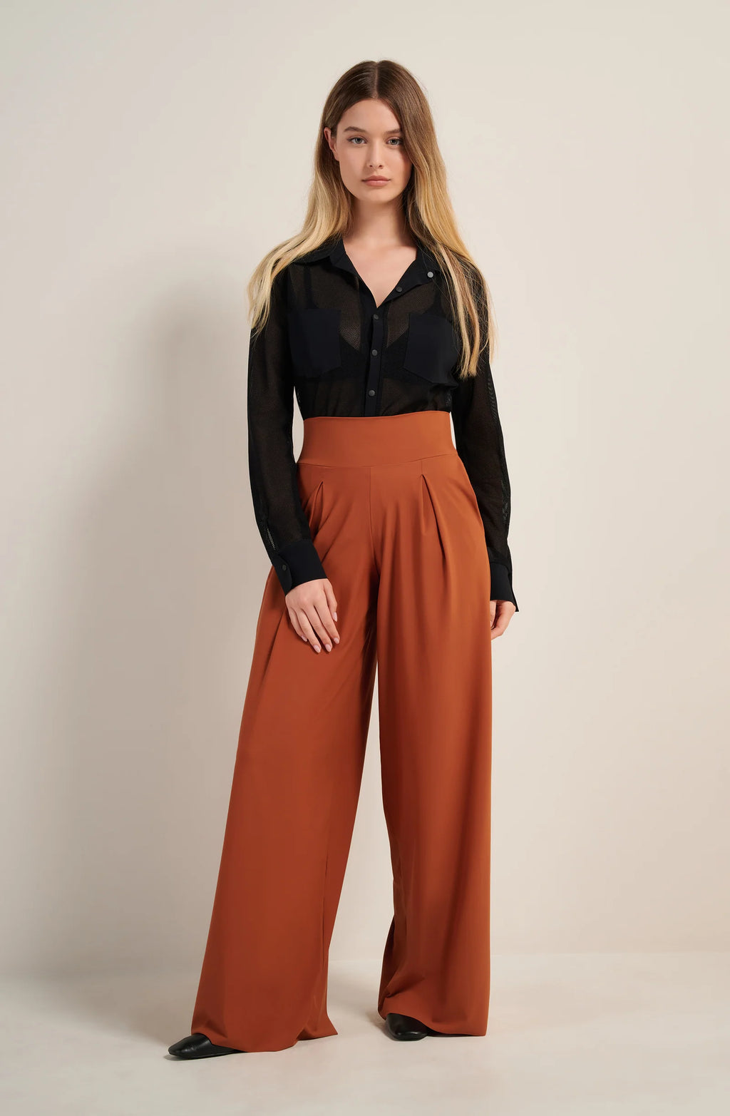 chelly Black fishnet blouse