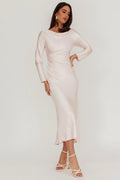 Robe midi Loveland à dos bénitier rose layette