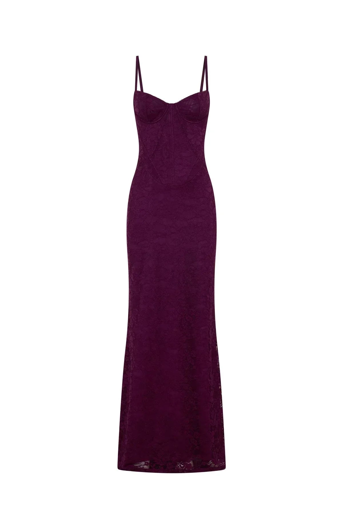 Robe longue Blossom Belle prune