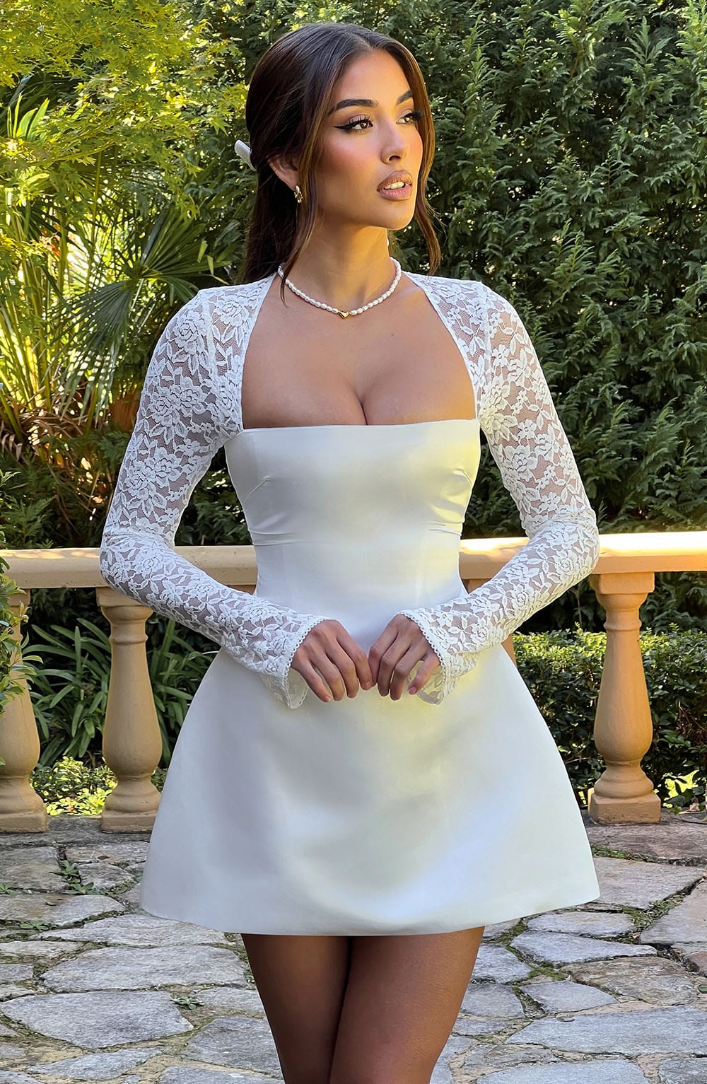 Mini-robe Sadie - Ivoire