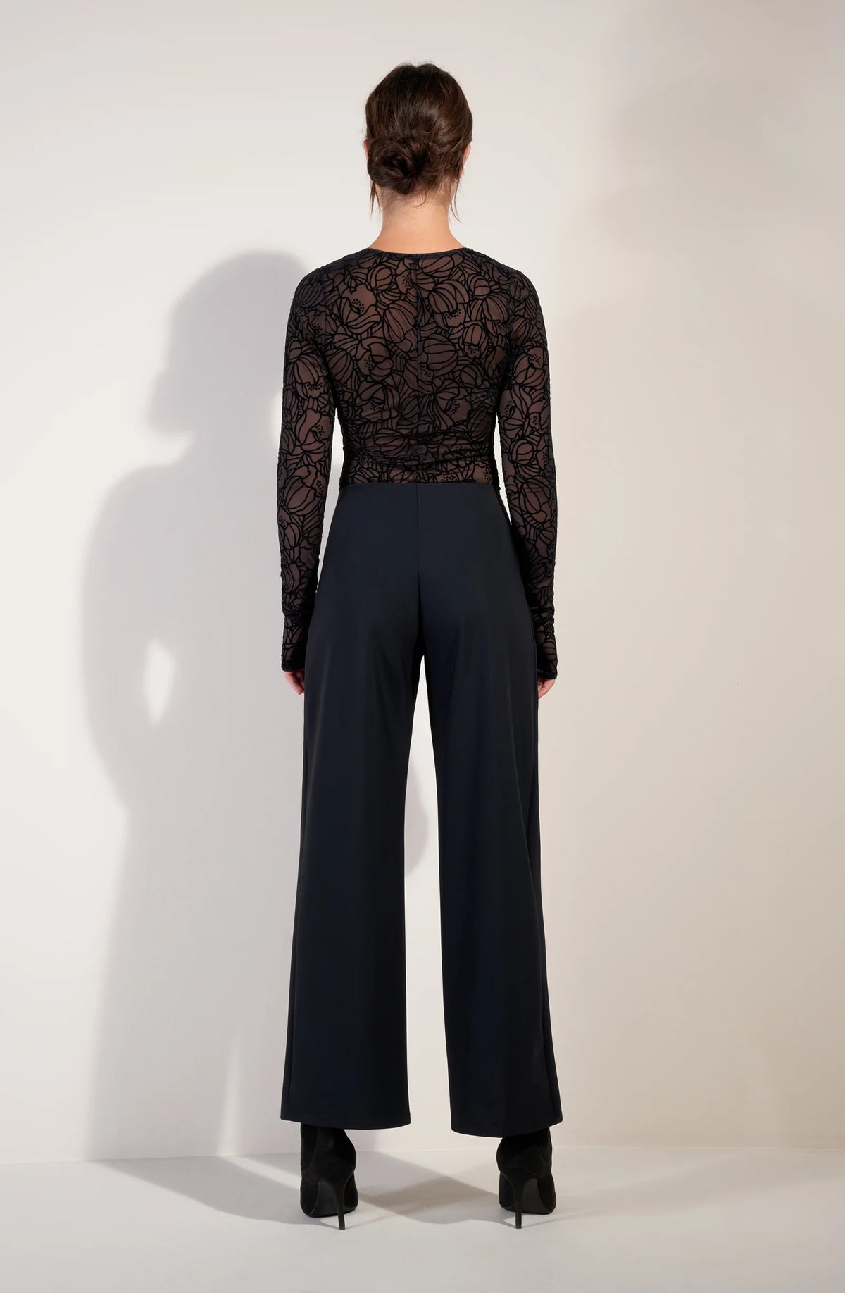 fionha Sand high-waisted wide-leg pants