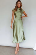Robe Midi Lucinda avec torsade au dos olive