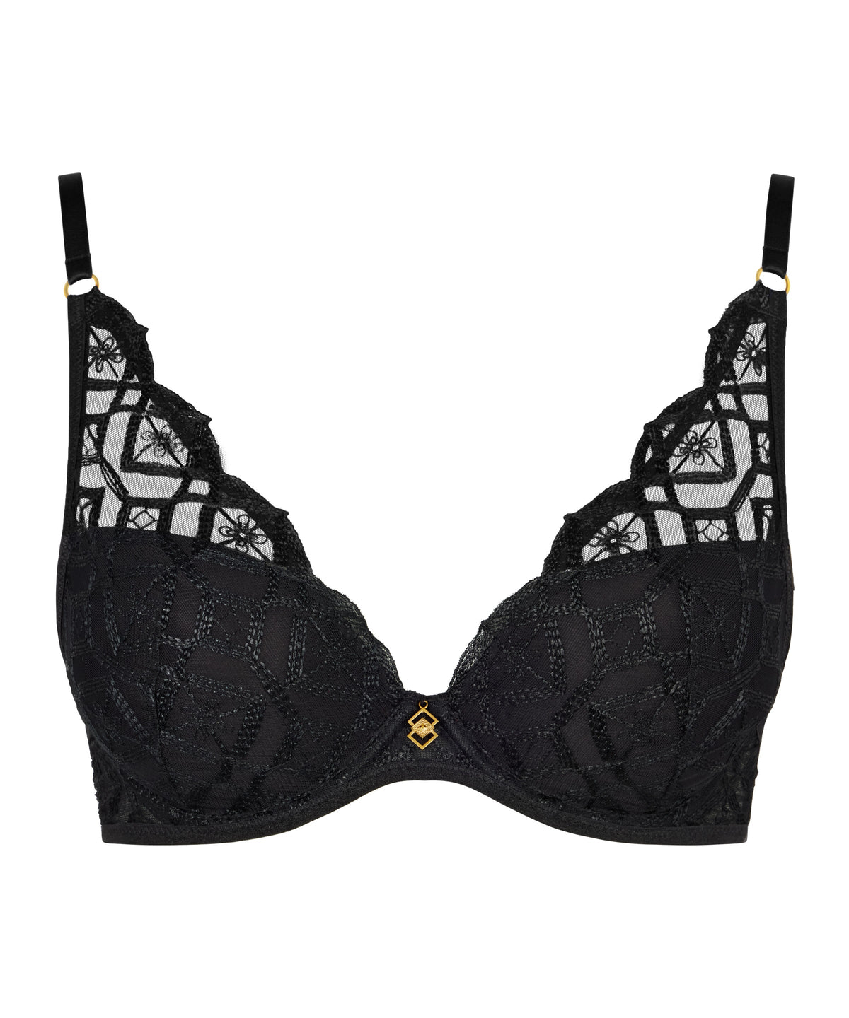 Sense of Illusion Soutien-gorge Plunge foulard Noir