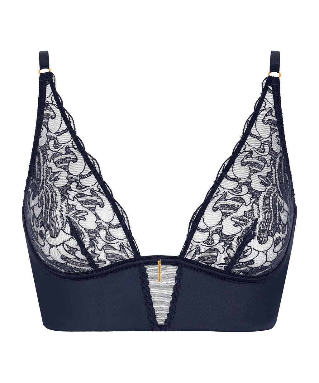 Satin Memories Soutien-gorge triangle brassière Deep Sea