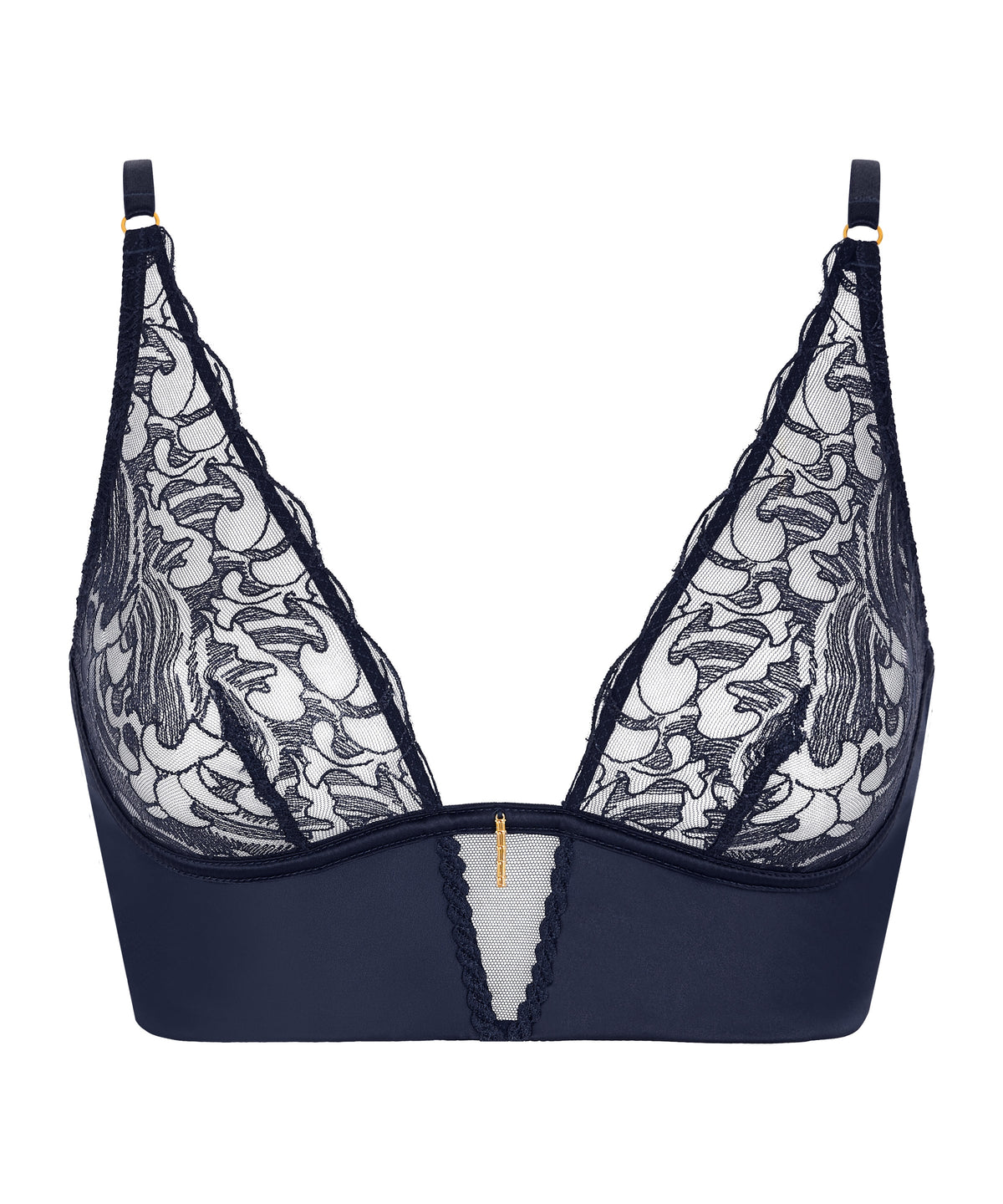Satin Memories Soutien-gorge triangle brassière Deep Sea