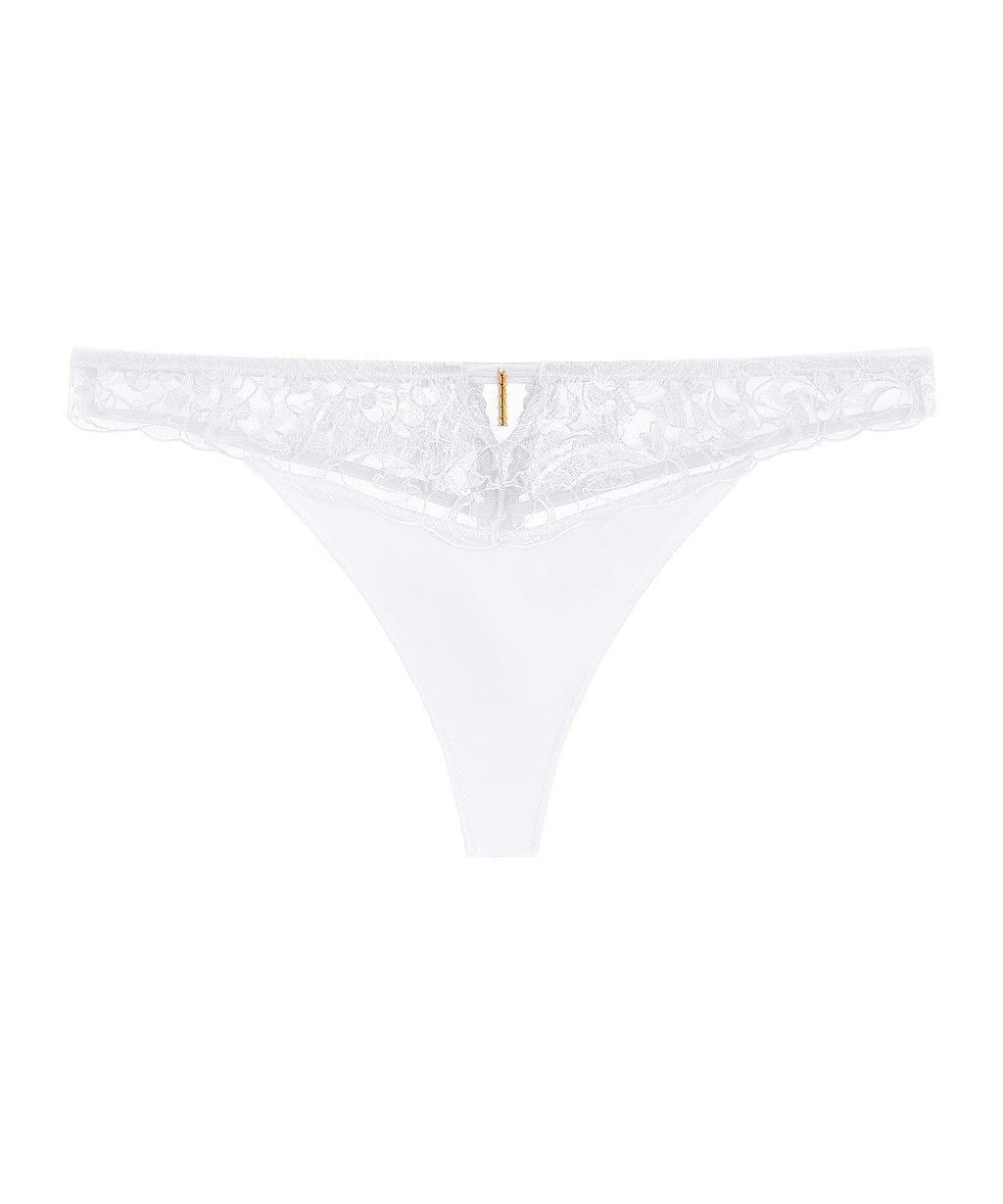 Satin Memories Tanga Bleu Arctique