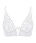 Bustier en satin à mémoire de forme bleu arctique