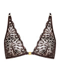 Crazy in Love Soutien-gorge triangle bralette satin marron