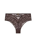 Culotte taille haute "Crazy in Love" en satin marron