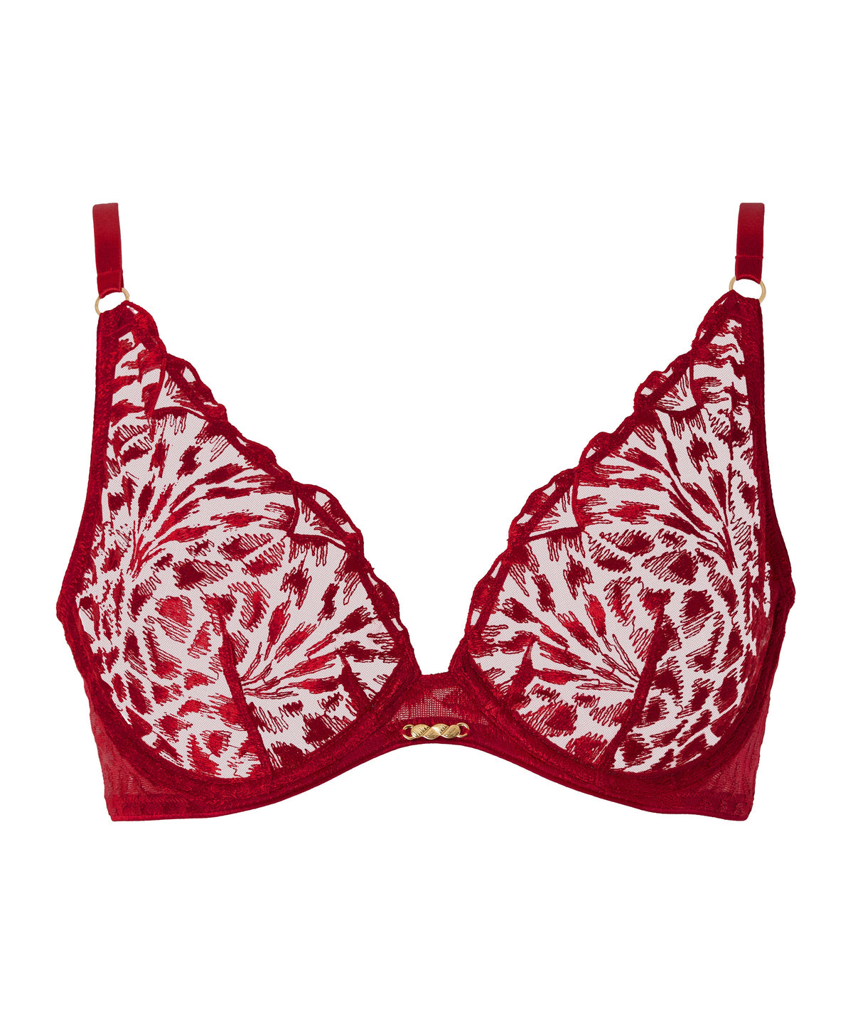 Crazy in Love Soutien-gorge triangle avec armatures Red Delight