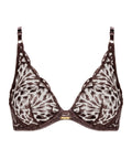 Crazy in Love Soutien-gorge Triangle avec armatures Satin Brown