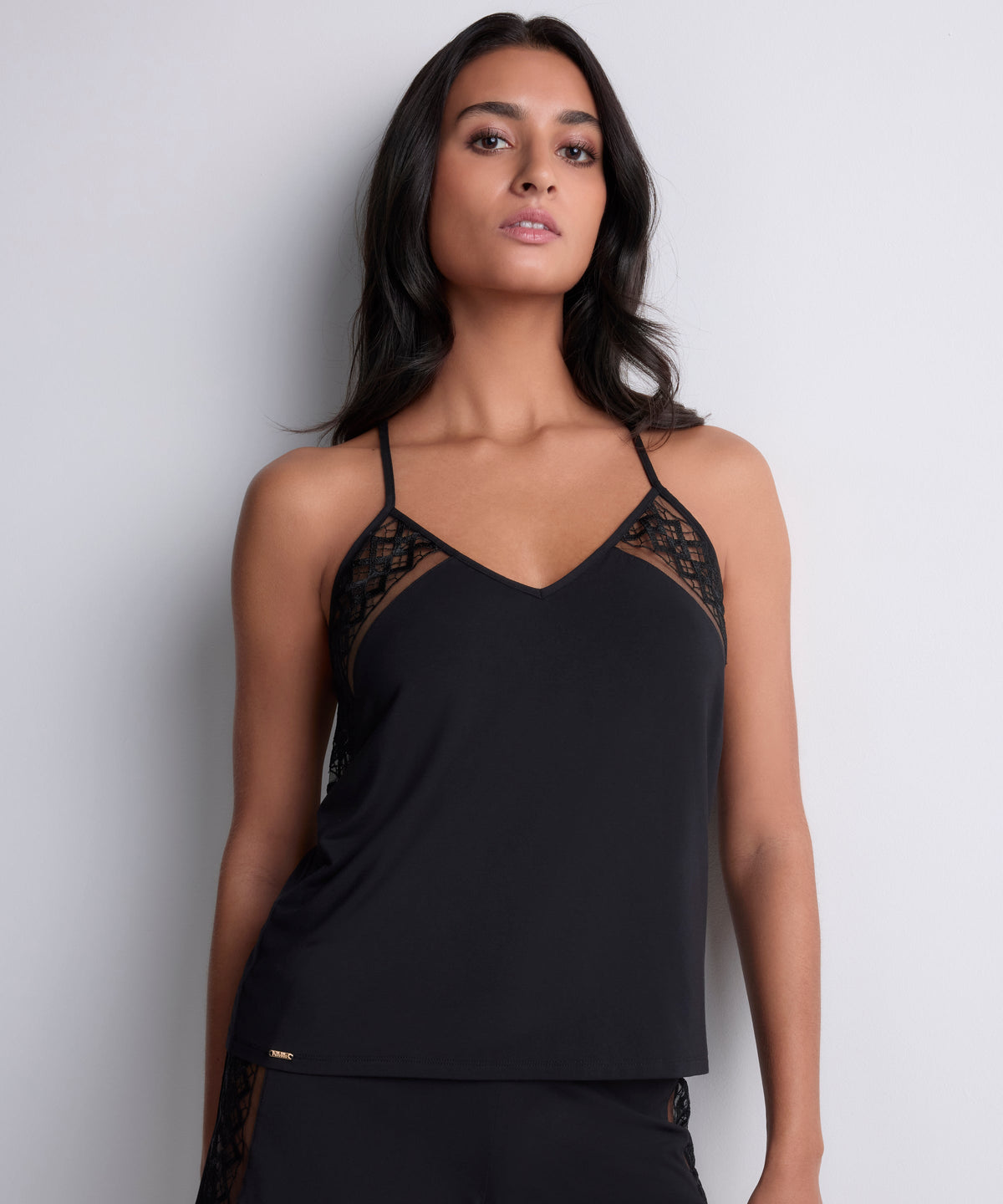 Top à fines bretelles Sweet Obsession noir