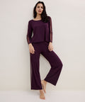 Sweet Obsession Top manches longues Deep Berry
