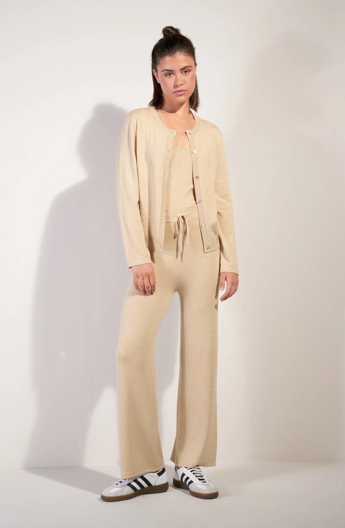 giuli Sand long-sleeved vest