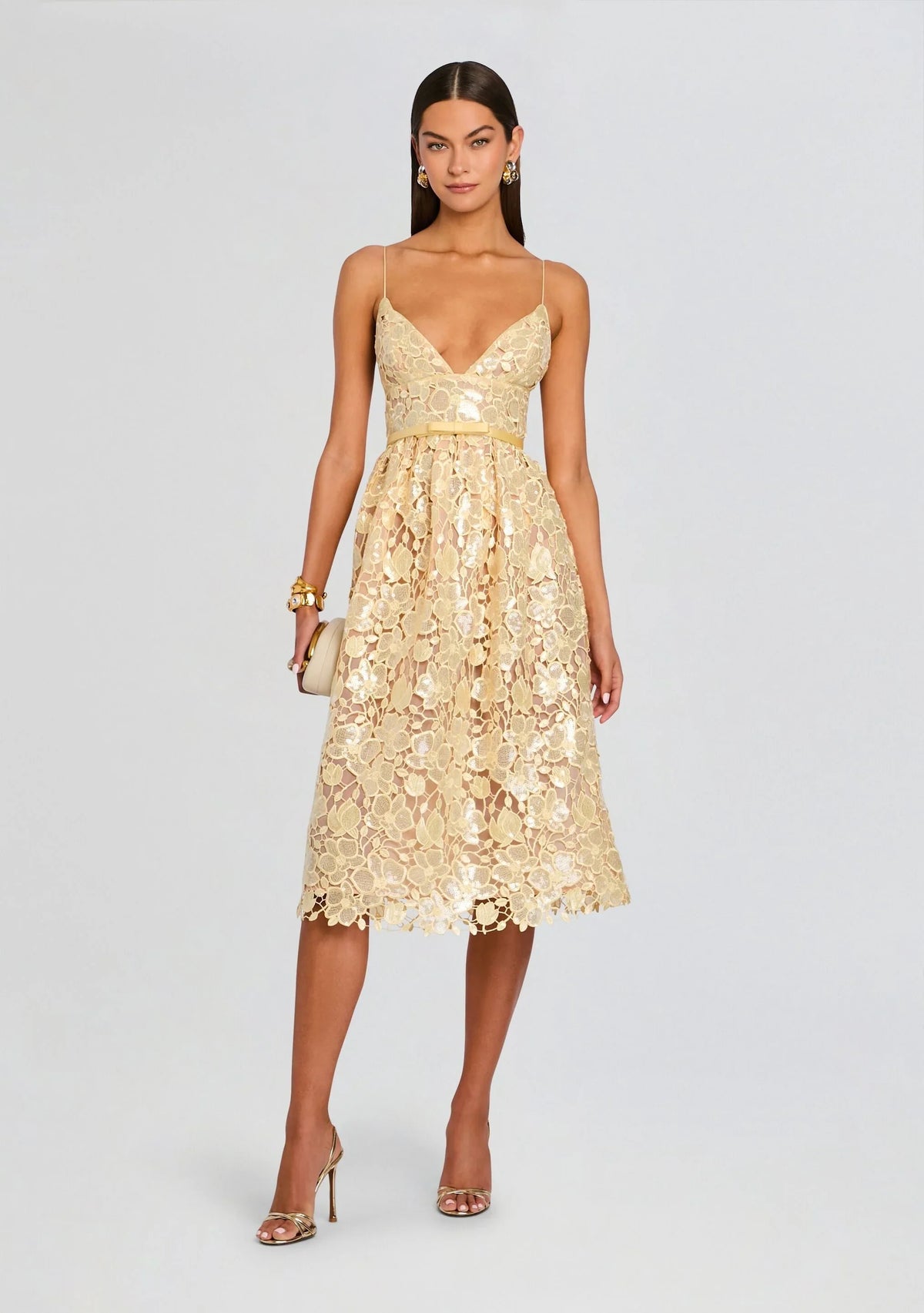 Robe Eulalia en dentelle à sequins