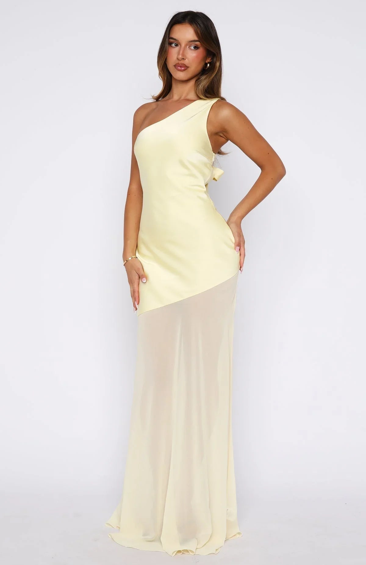 Robe longue Vip Vibes citron