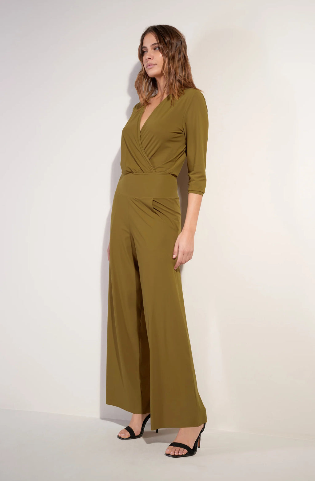 carin Bronze wrap jumpsuit