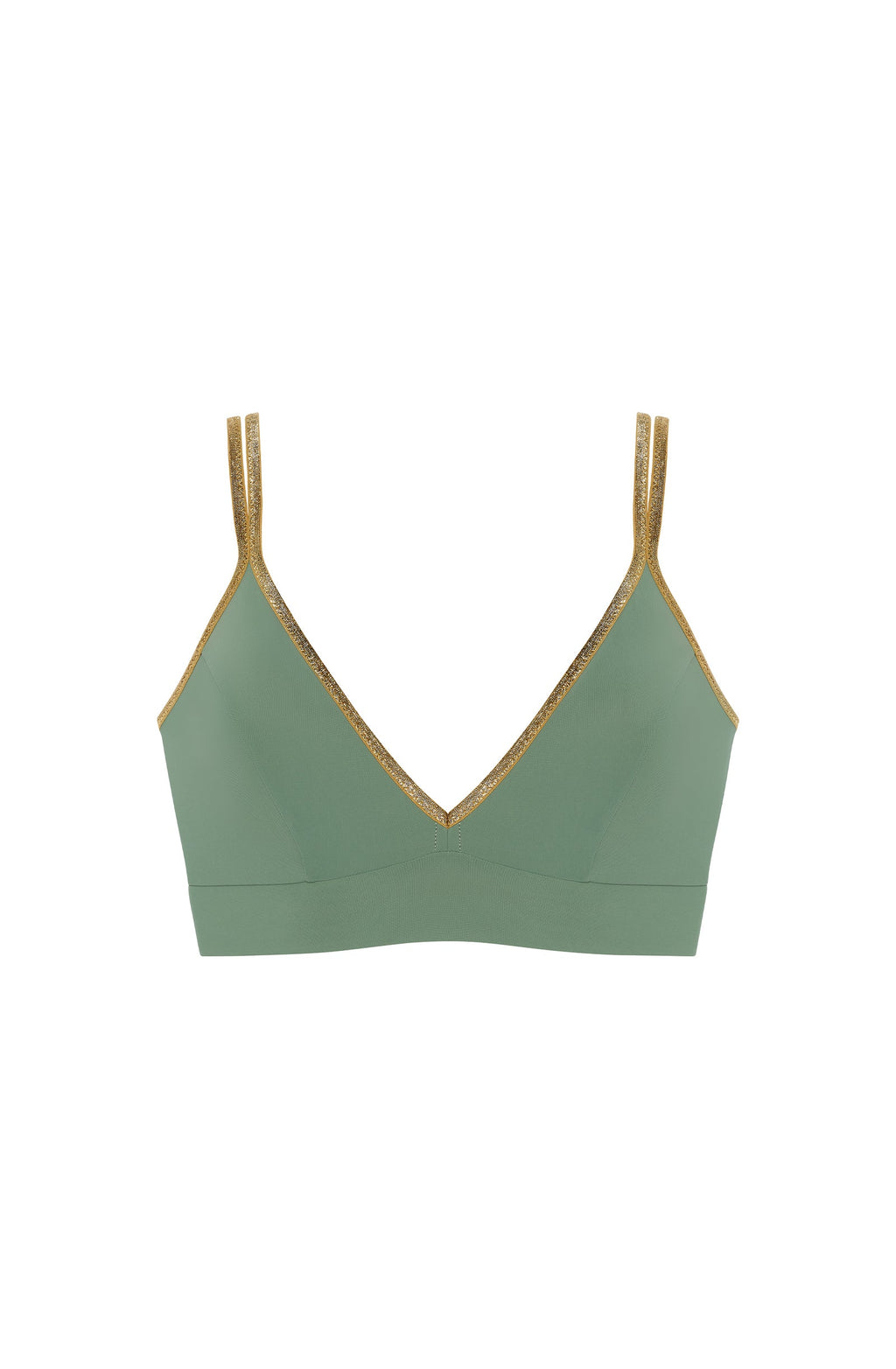 singa Jade and lurex bikini top